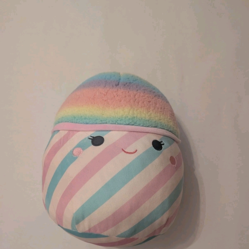 Squishmallow Rainbow Striped Plush Toy